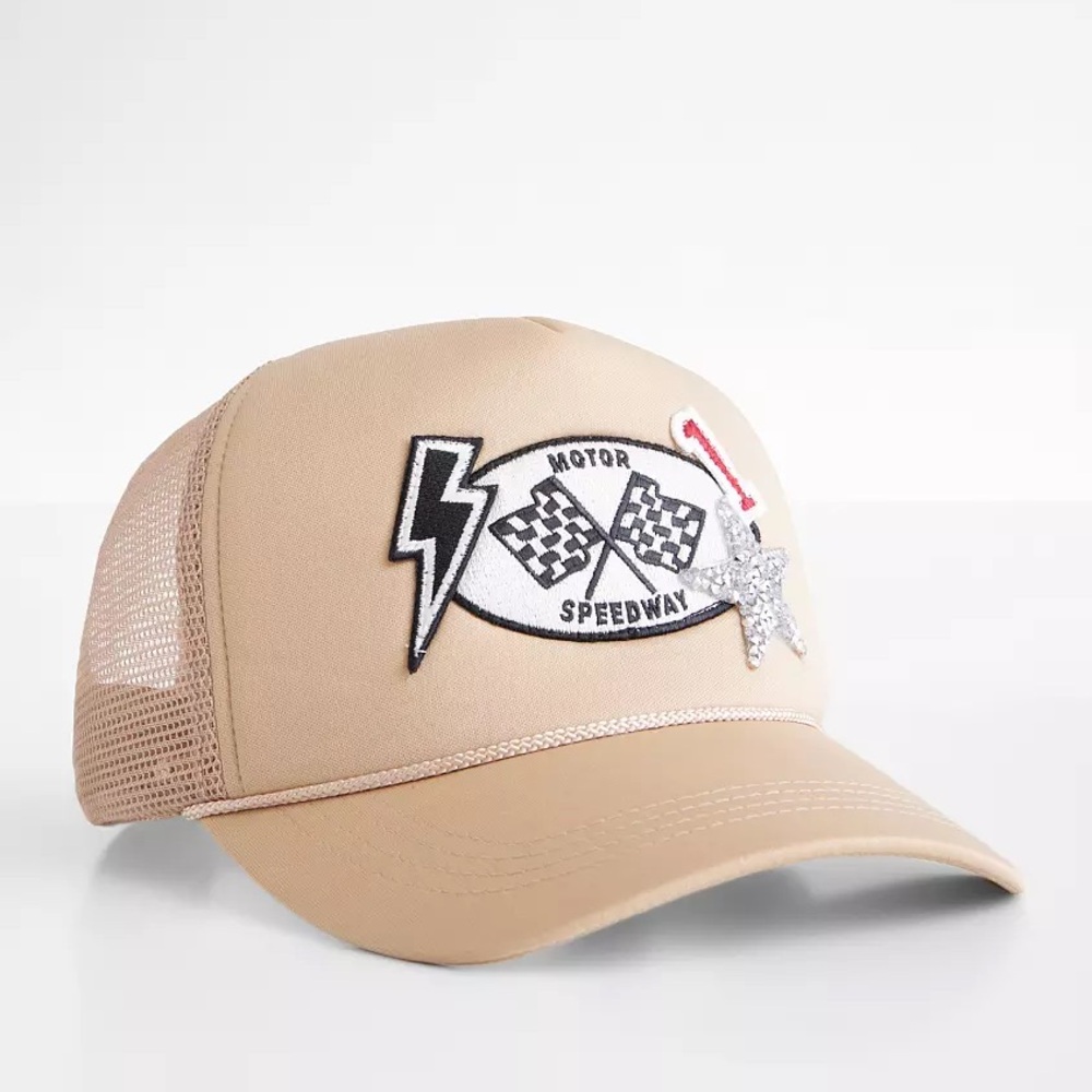 Motor Speedway Tan Trucker Hat